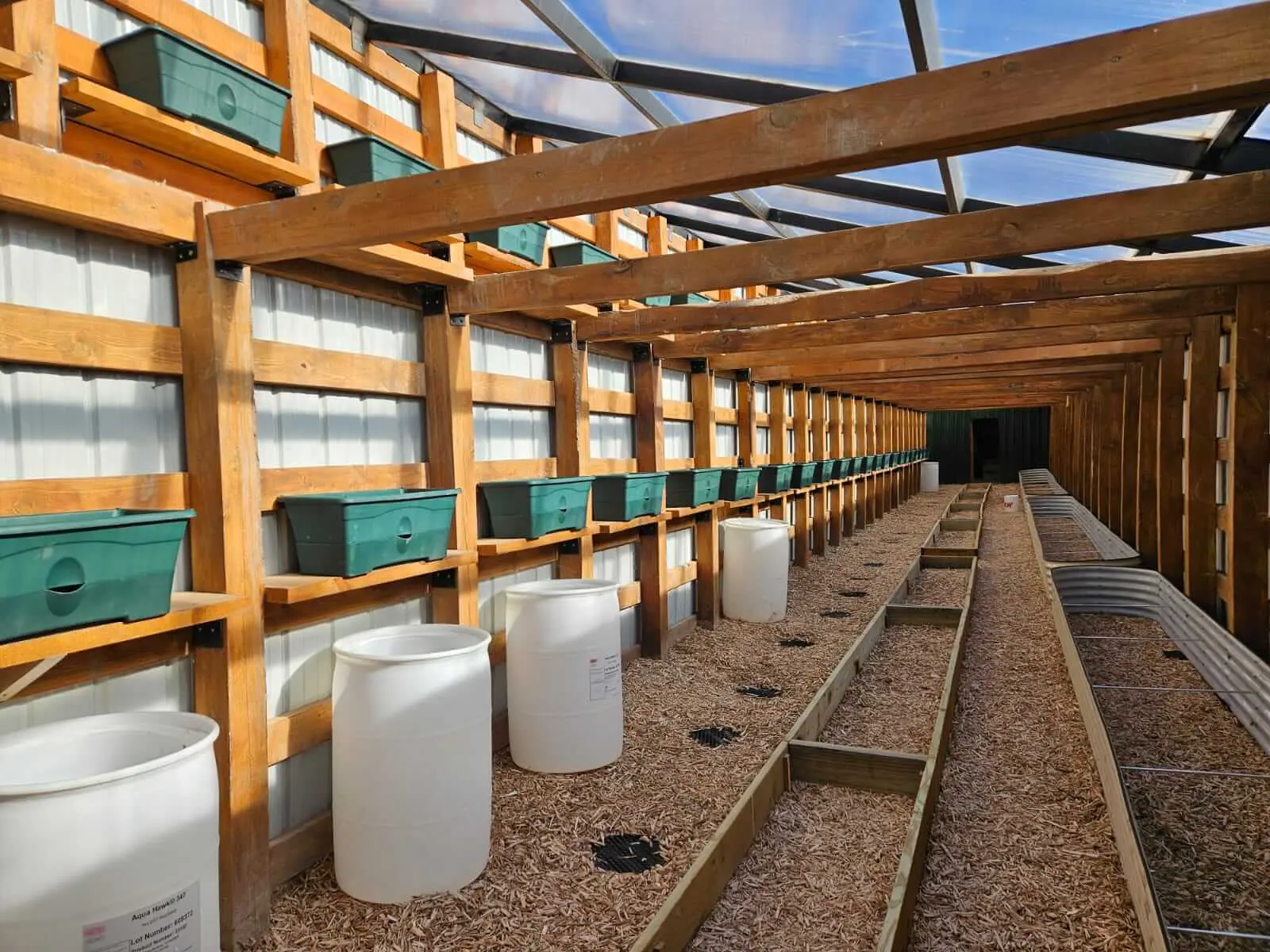 Greenhouse expansion and construction at Wakpamni Lake